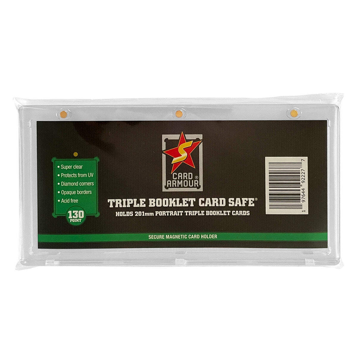 Card Armour Triple Booklet Card Safe Magnetic Card Holder