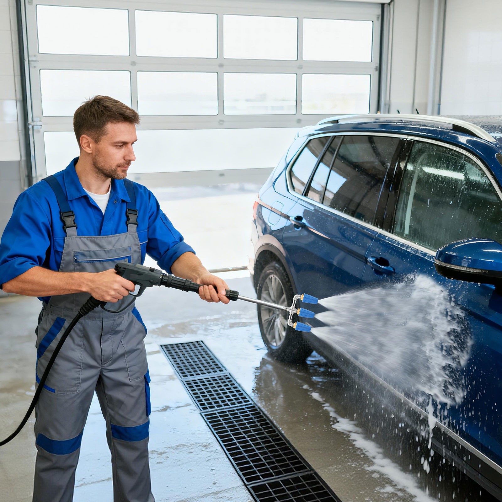 Triple Turbo Pressure Washer Nozzle 4000 PSI 1/4" Quick Connect M22 Brass Head