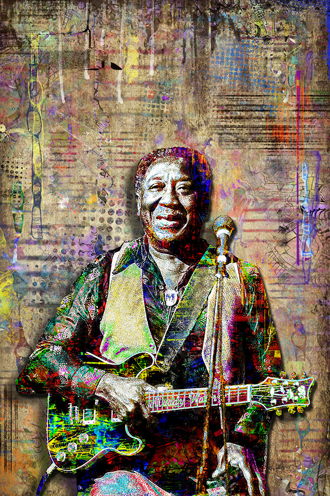 Muddy Waters 20x30in Poster Muddy Waters Blues Tribute Print Free Shipping US