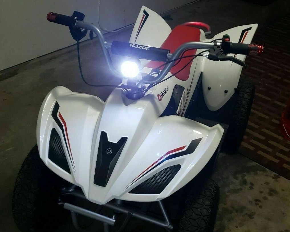 Razor DQ E200 E300 Mx 350 400 mx500 mx650- LED Headlight/Horn ad on schwinn