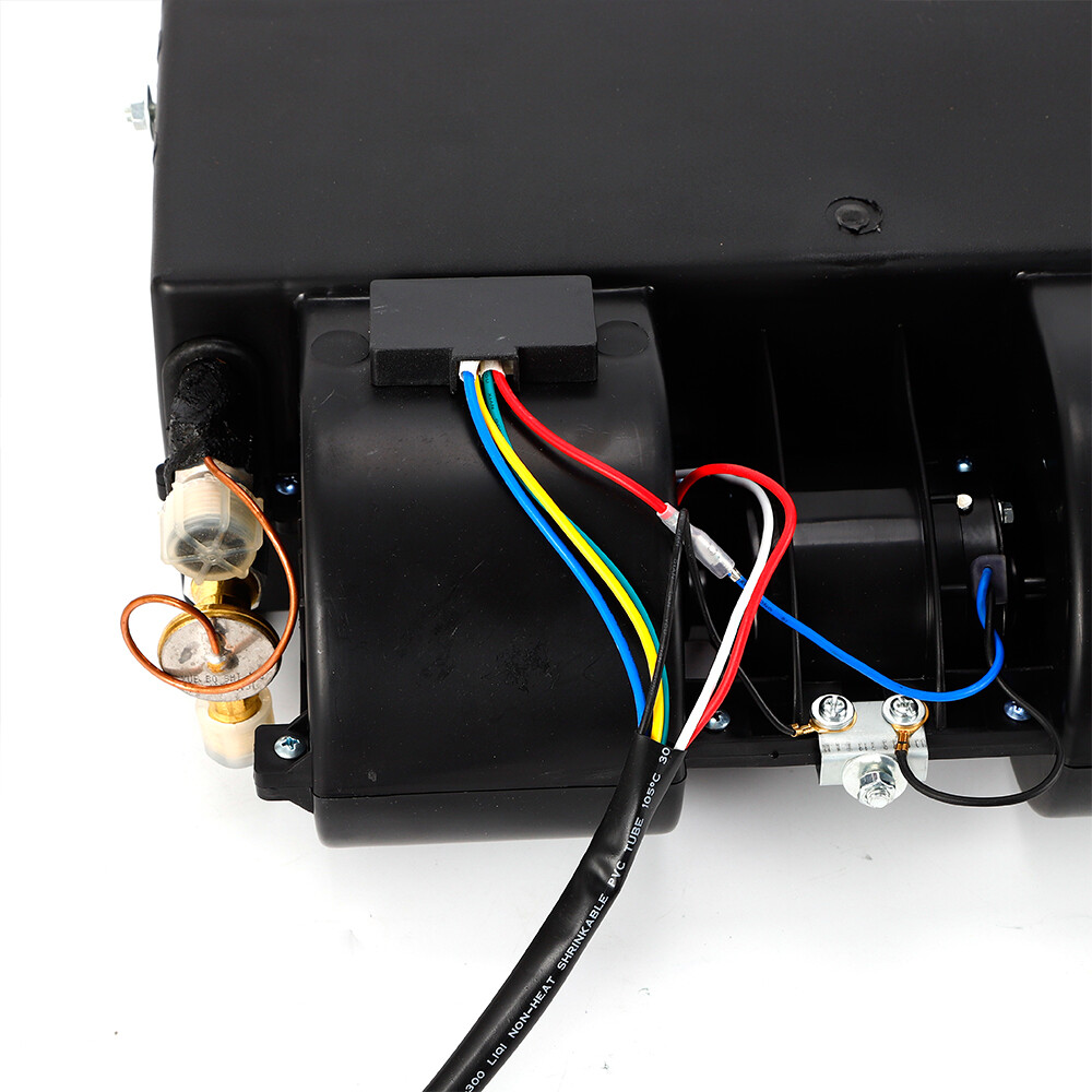 Universal Under Dash Automotive & Truck AC A/C Evaporator 4 Ports 12V Heat+Cool