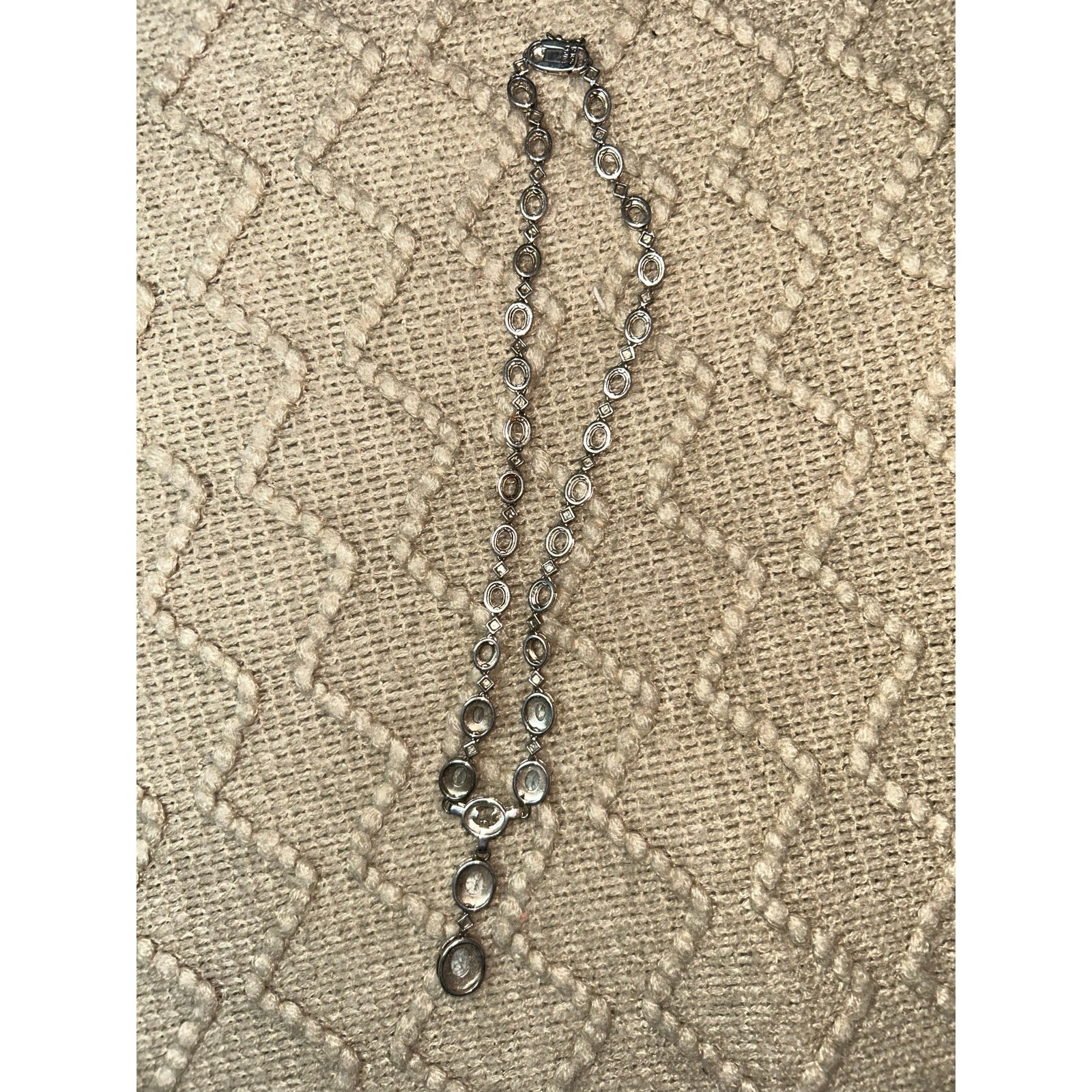 Ross & Simon’s 925 sterling silver made in China light blue stones Necklace