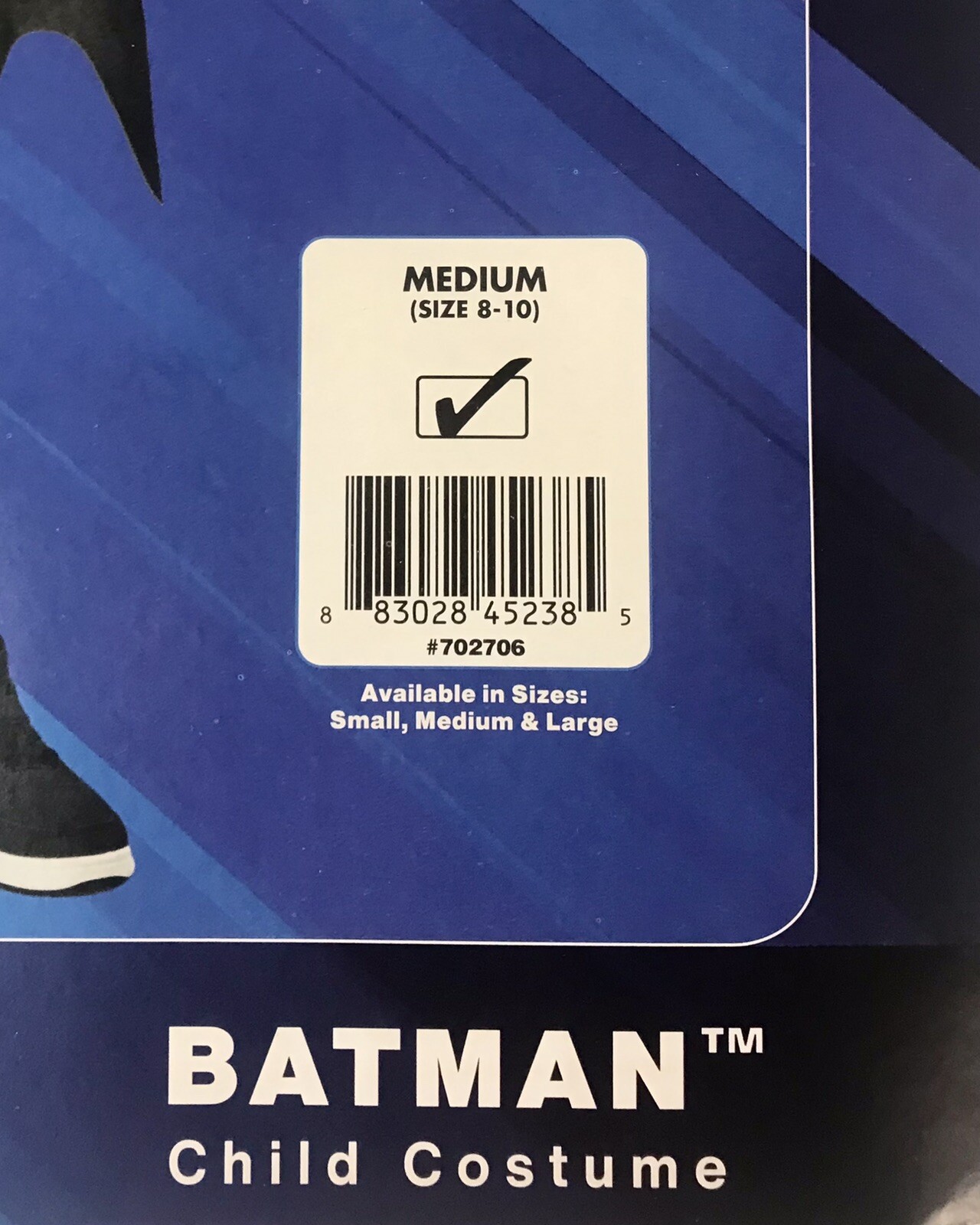 Rubies DC WB Batman Child Halloween Costume 3 Pieces Set Black Multiple Sizes