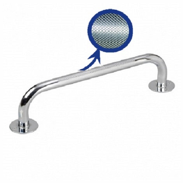 Grab Bar, Knurled Chrome by Healthline Trading