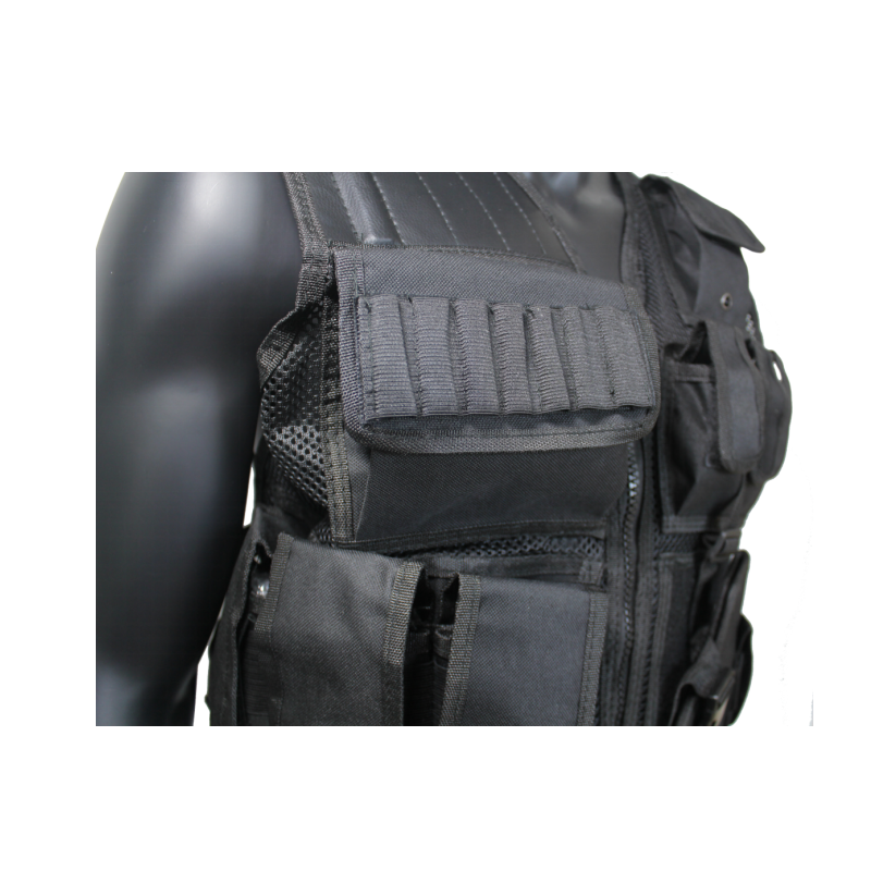 U.S Tactical Vest Military Police Airsoft Hunting Combat Training Gear Black