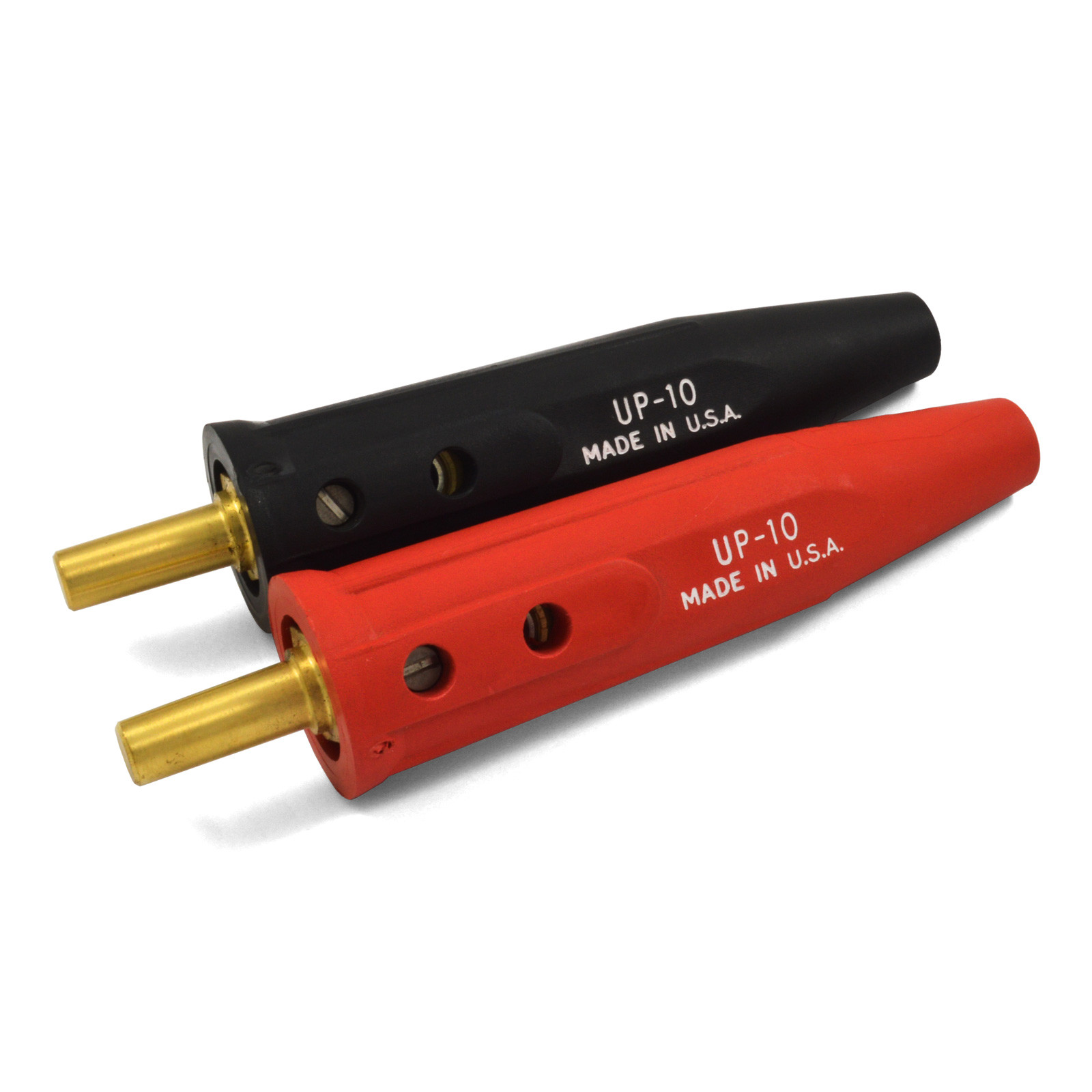 Lenco Model UP-10 (Black & Red Pair) Tapered Cable Plug, Item# 05270 & 05271