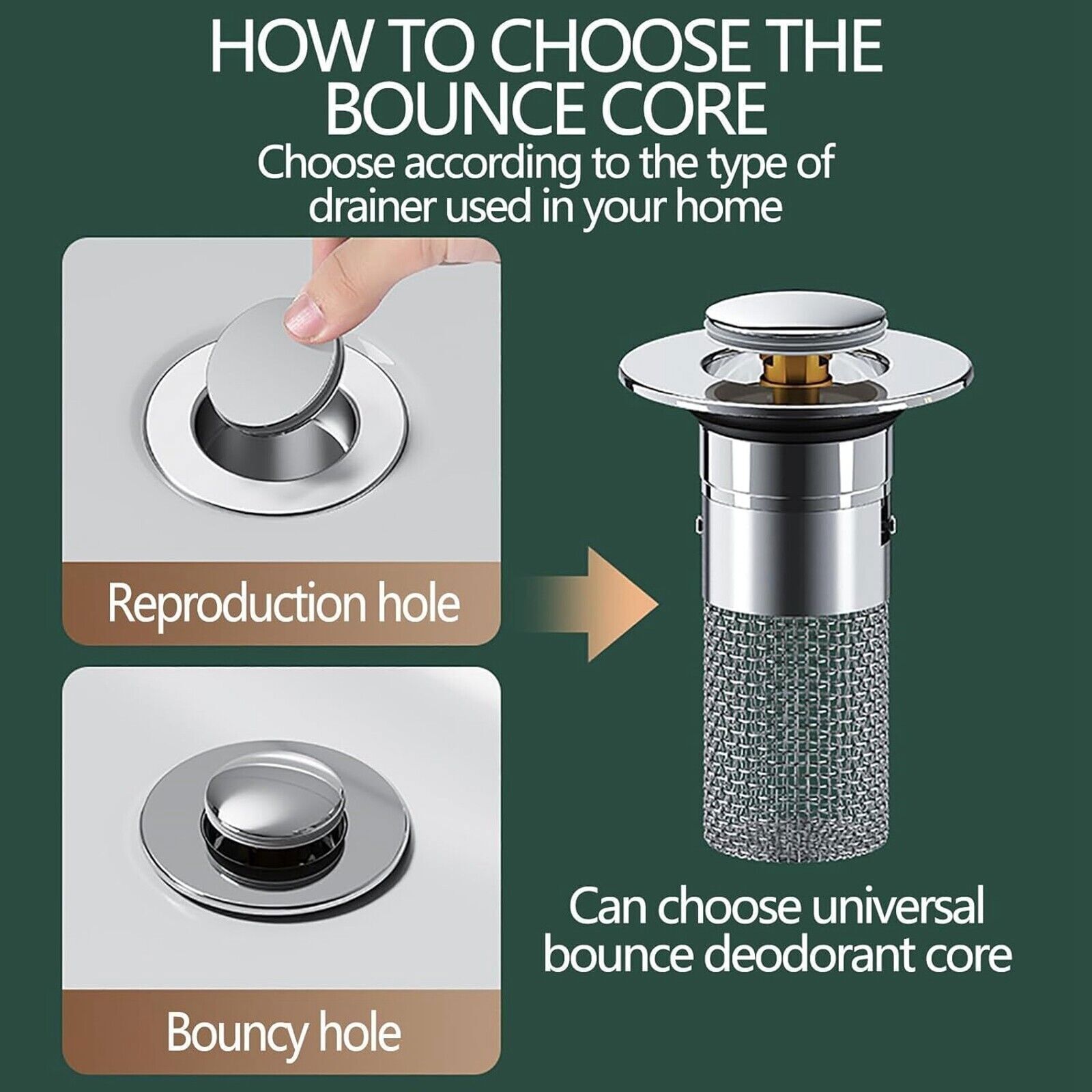 4PCS Bathroom Sink Stopper Hair Catcher Pop Up Sink Drain Filter Good Bathroom