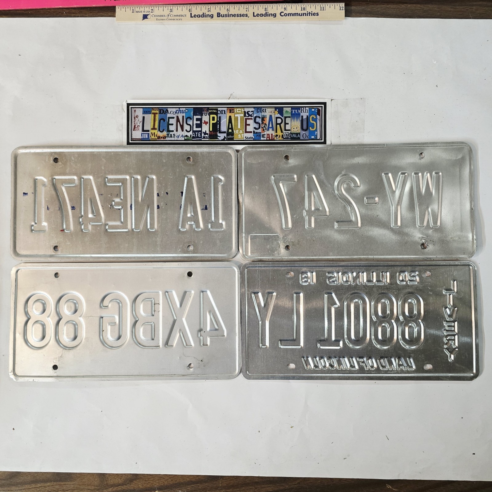 License Plate Lot RI MA ID IL🔥FREE📬🔥Rhode Island Massachusetts Idaho Illinois