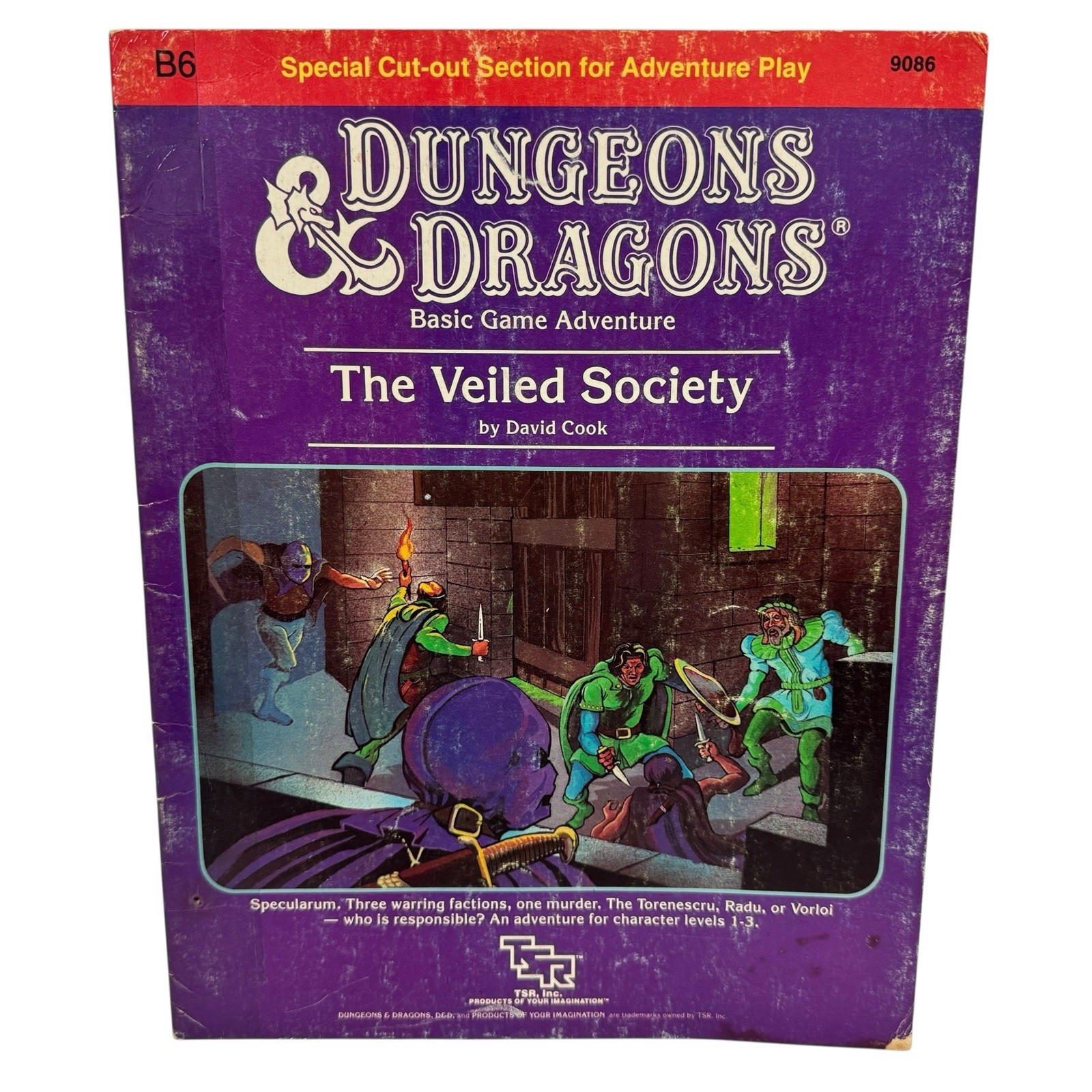 Dungeons & Dragons 1984 B6 The Veiled Society by David Cook TSR 9086