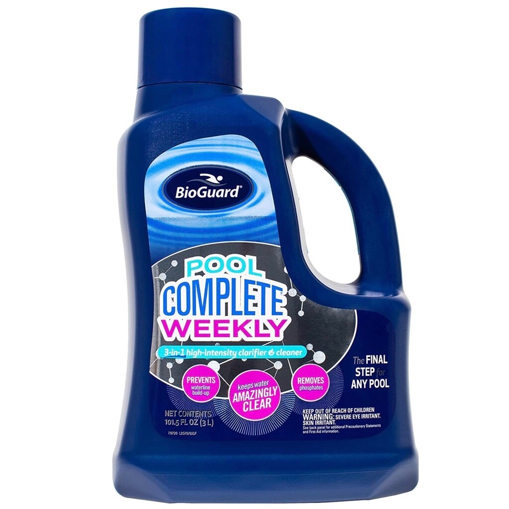 BioGuard Pool Complete Weekly (3 Liter) 3-in-1 Water Clarifier & Cleaner