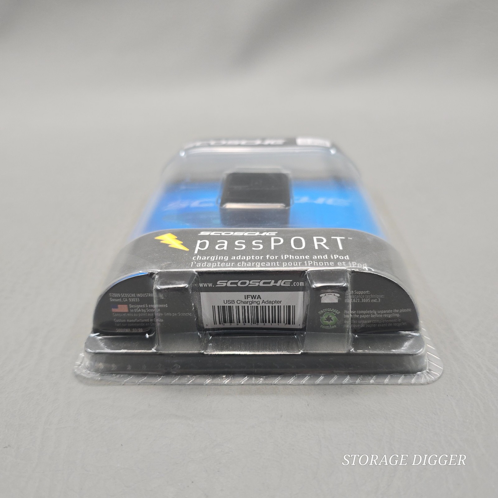 NEW 2009 Scosche passPORT IFWA USB Charging Adapter for iPhone & iPod, Easy Plug