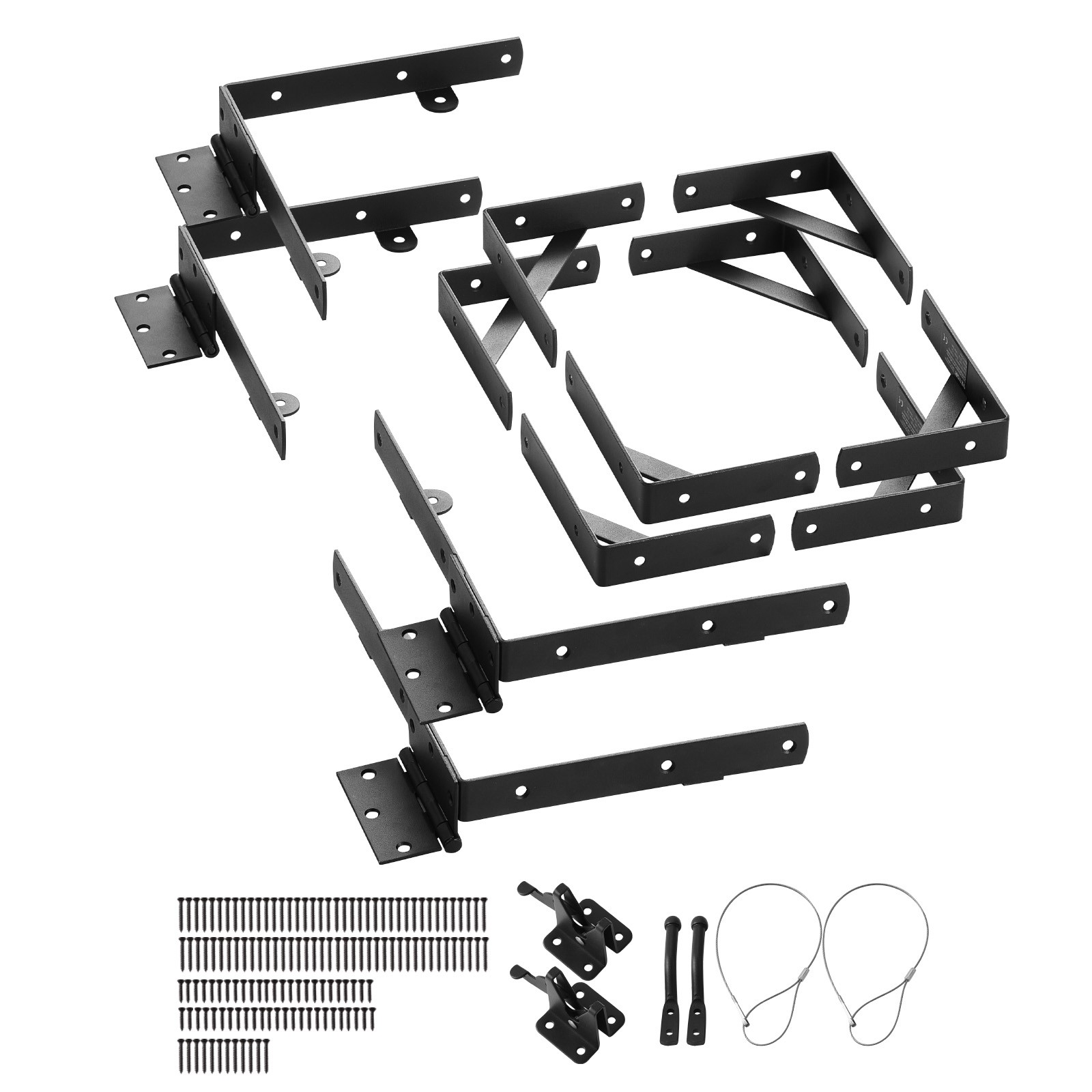 VEVOR Gate Corner Brace Bracket 2Sets Anti Sag Gate Frame Hardware Kit Iron