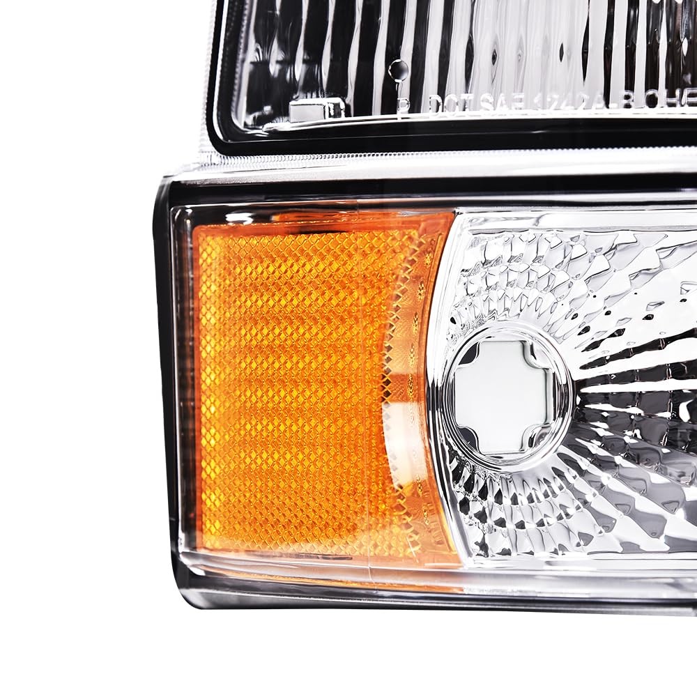 LED Headlights Assembly Front Headlamps for Ford F150 Bronco 1992-1996