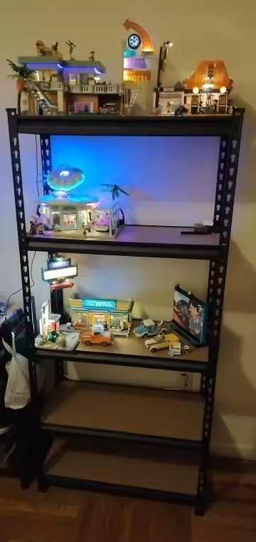 72" Heavy Duty Garage Shelving 2000LBS 5 Tier Adjustable Rack