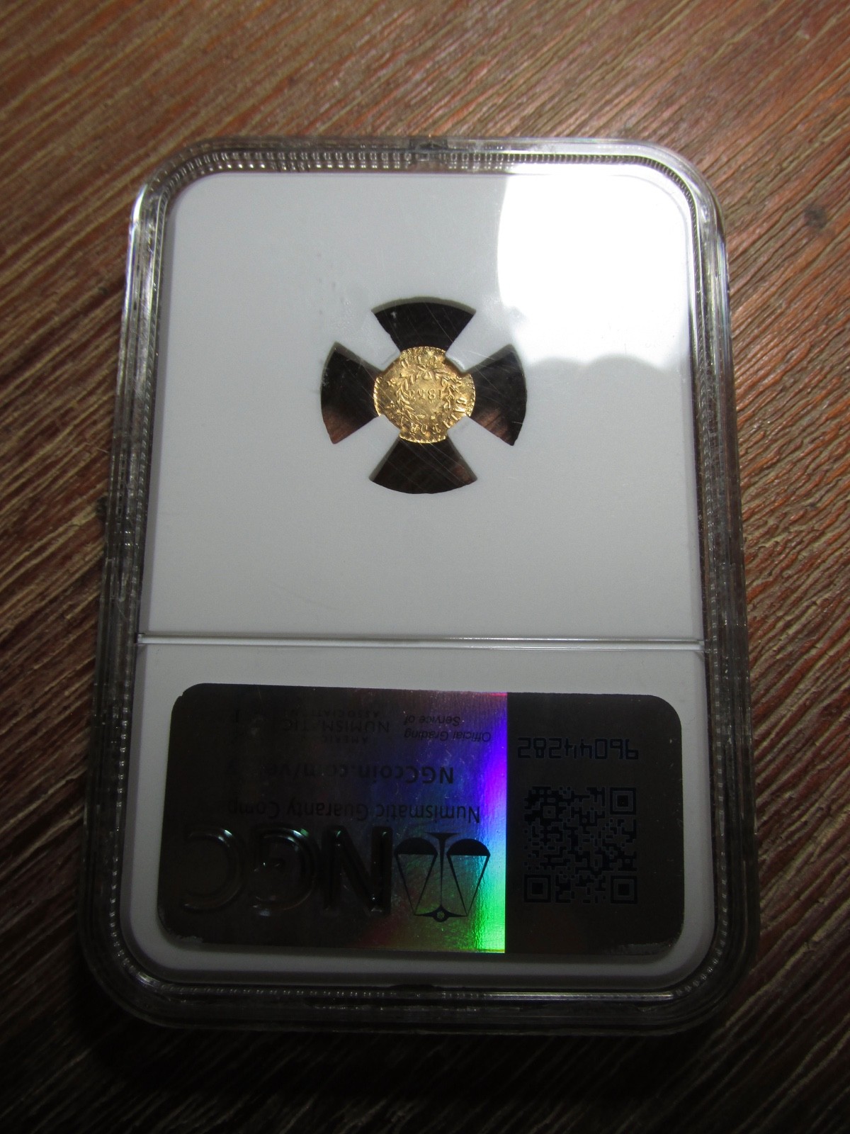 1853-Dated CAL. Round Gold Token...Indian - Wreath....NGC UNC Details