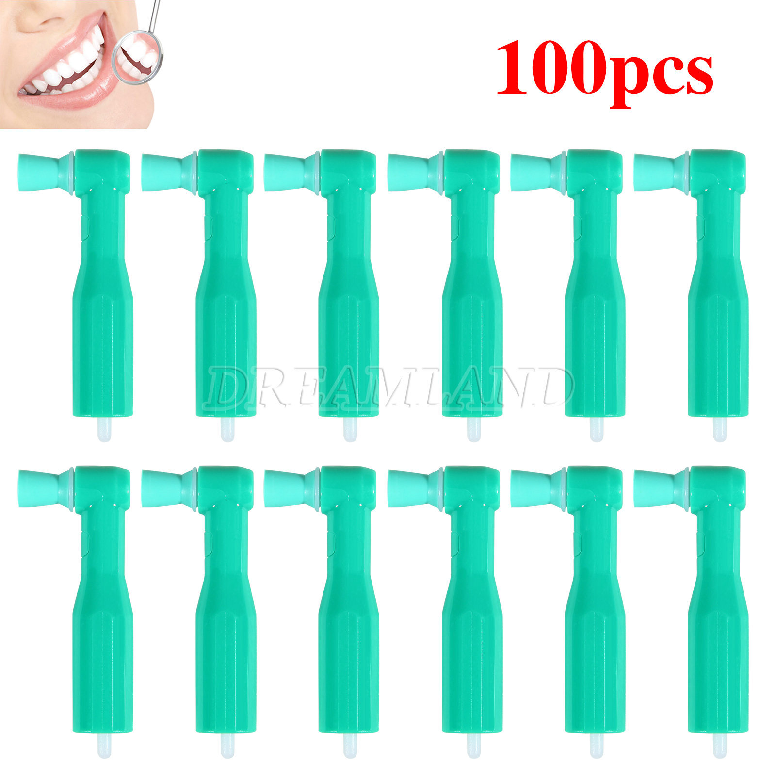 Dental Disposable Prophy Angles Soft Latex Free Right Angle 90° 100pcs