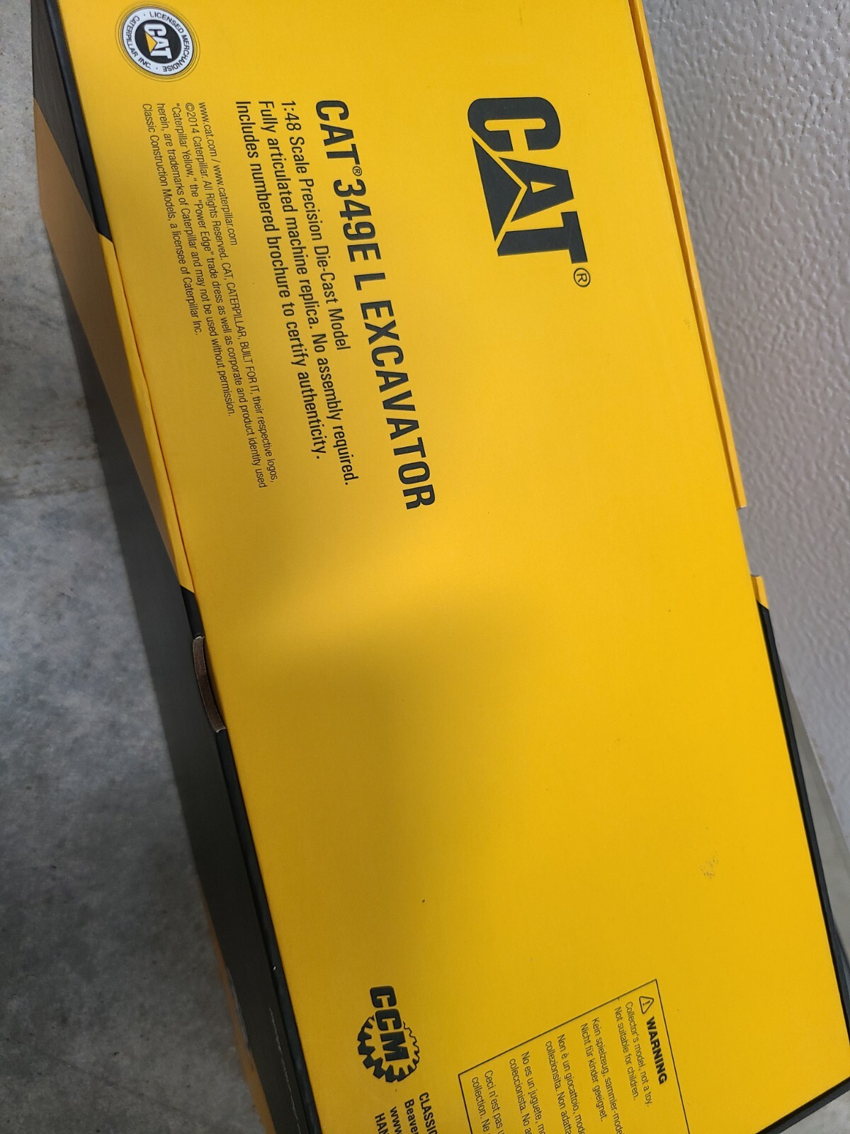 CCM 1/48 Scale Cat 349 E L Hydraulic Excavator Precision Diecast Model EXC