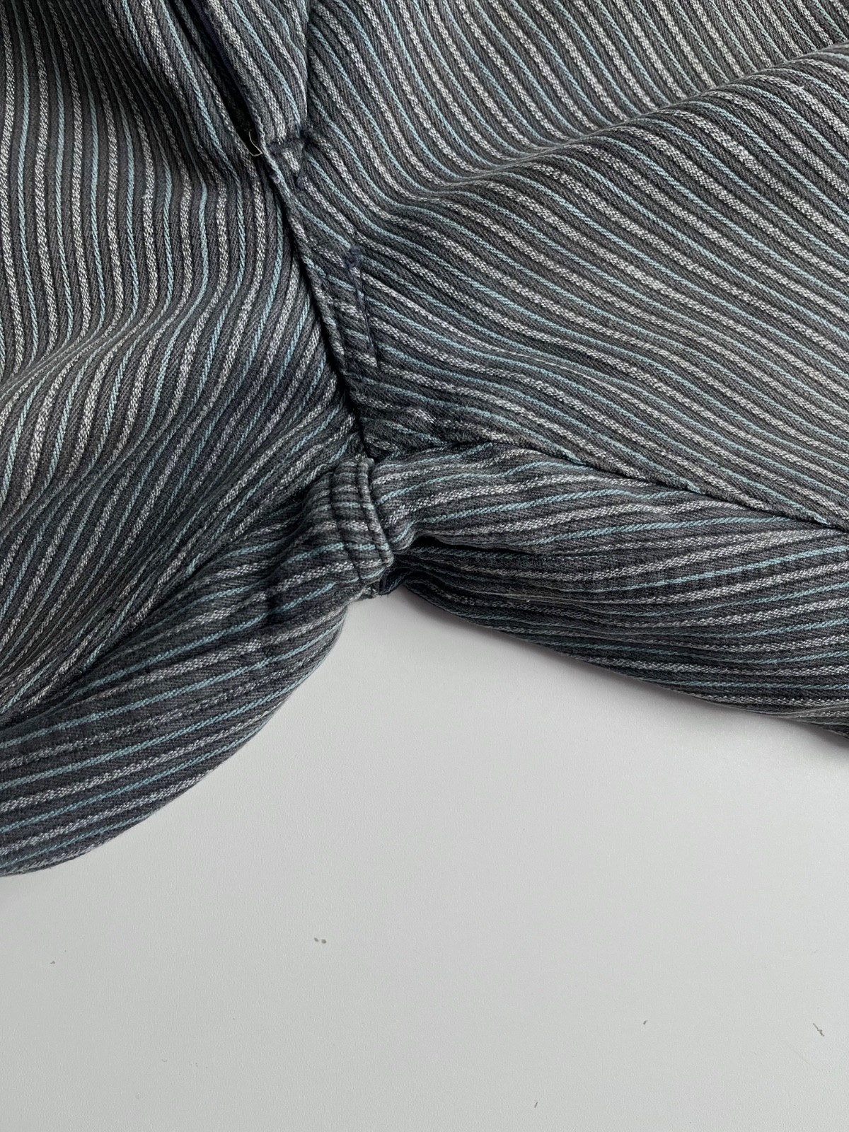 Vintage 1940s French Bleu Work Stripes Pants Made in France size 30 x 26