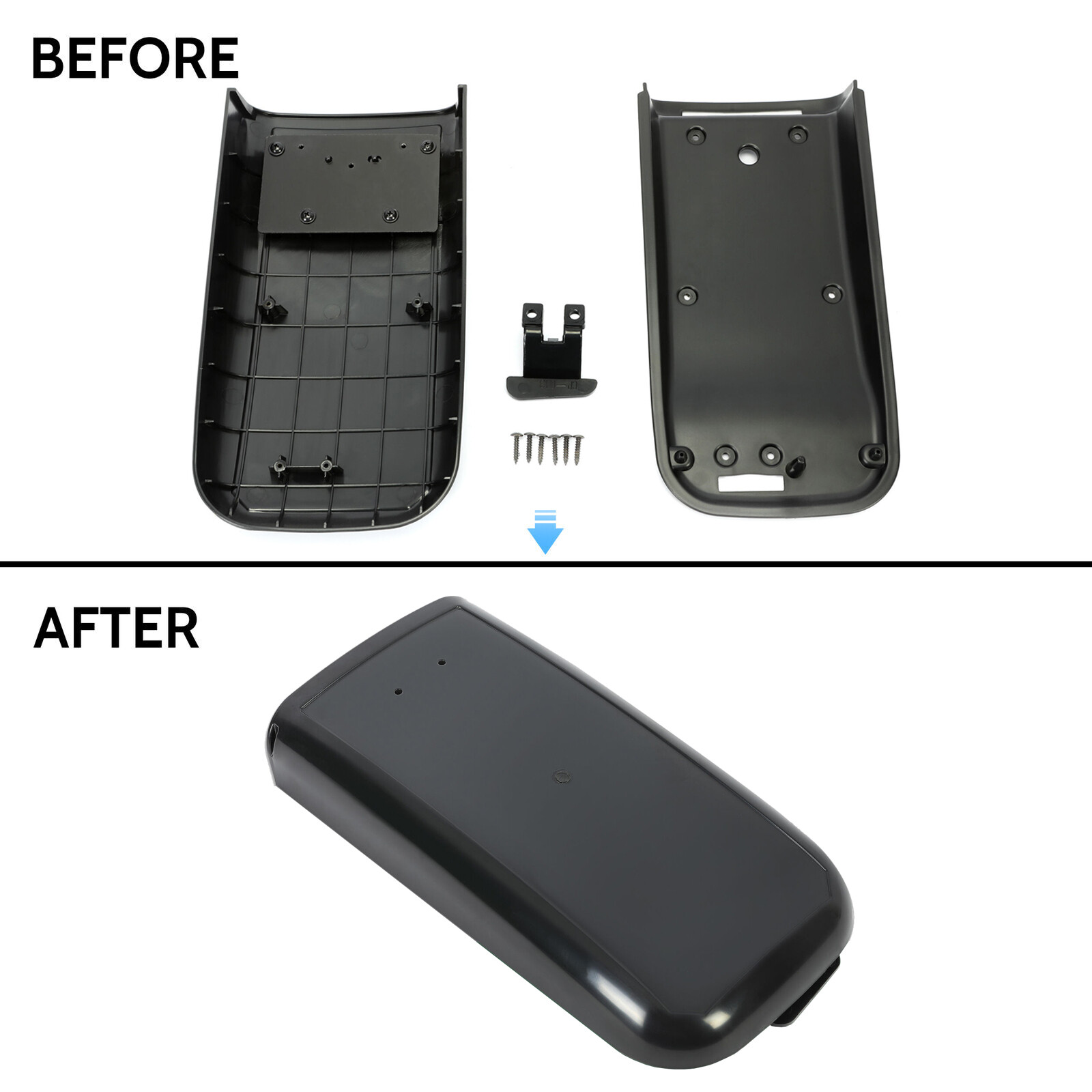 Fit For Chevy Trailblazer Envoy 2002-2009 Console Arm Rest Lid Center Cover Kit