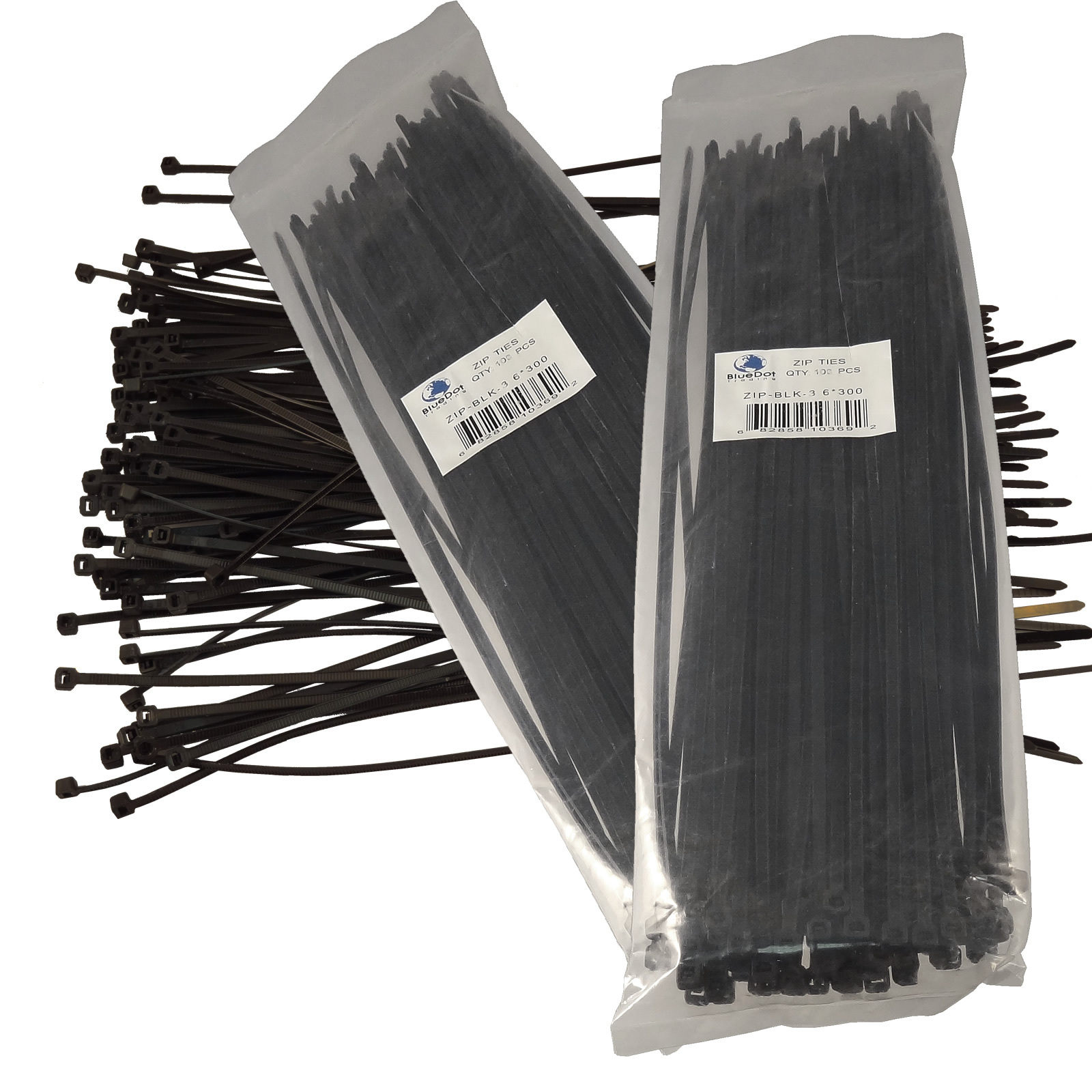 NEW BLACK 200 PCS. 12 INCH ZIP TIES NYLON 40 LBS UV WEATHER RESISTANT WIRE CABLE