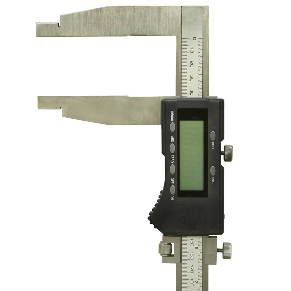 Heavy Duty 18''/450mm Electronic Digital Caliper Long Jaw Resolution 0.0005''