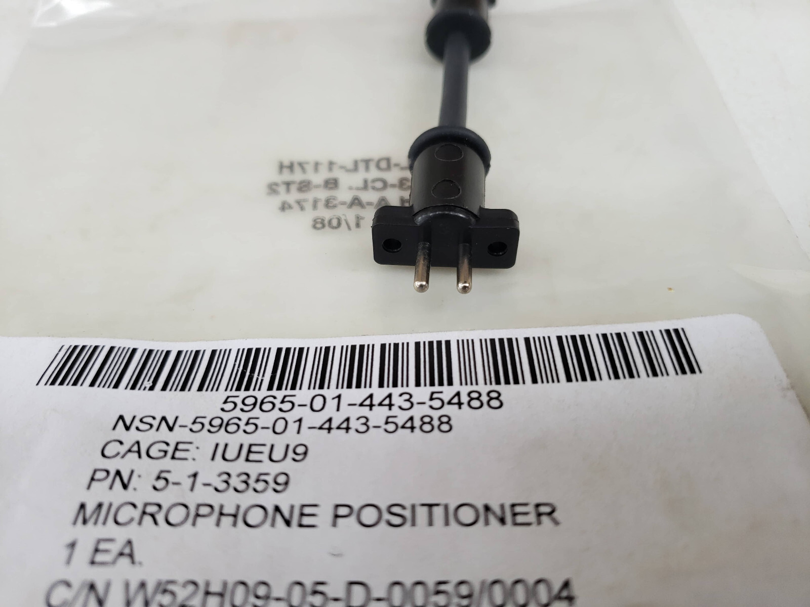 🇺🇸NEW M45 Gas Mask VPU Microphone Positioner NSN 5965-01-443-5488 / 5-1-3359