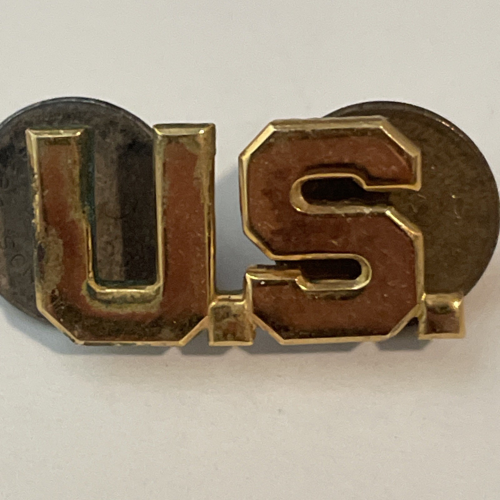Original WWII US Army Officer's US Collar Insignia