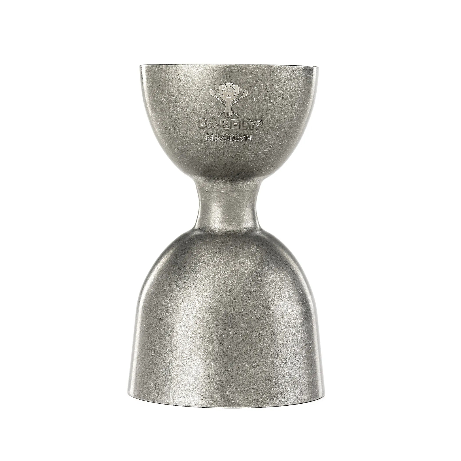 Mercer Culinary Barfly® Heavy Duty Vintage Finish 1&2 oz Straight Rim Jigger