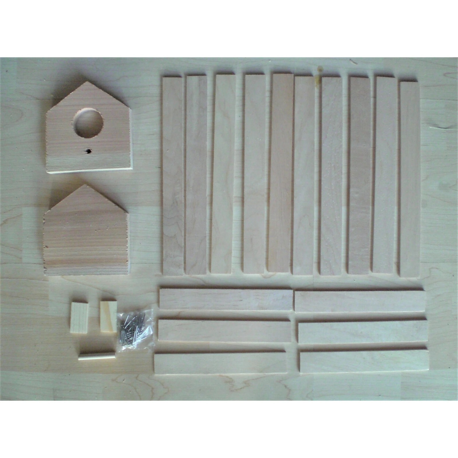 Wood Bird House Kit Complete With Nails, 1 Count, Build it Yourself