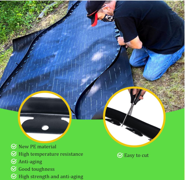 Borde para jardín 2” x 100FT con estacas y conectores, fácil instalación