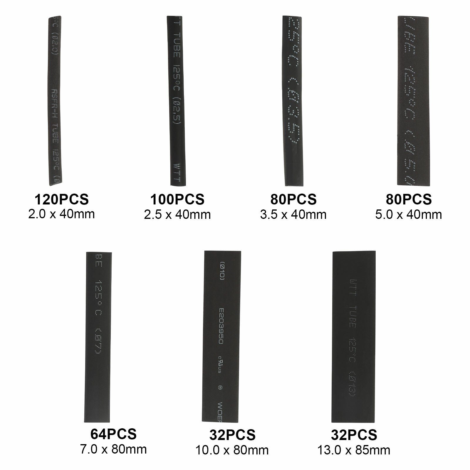 508pcs Heat Shrink Tubing Wire Wrap Assortment Set Waterproof Electrical Cable