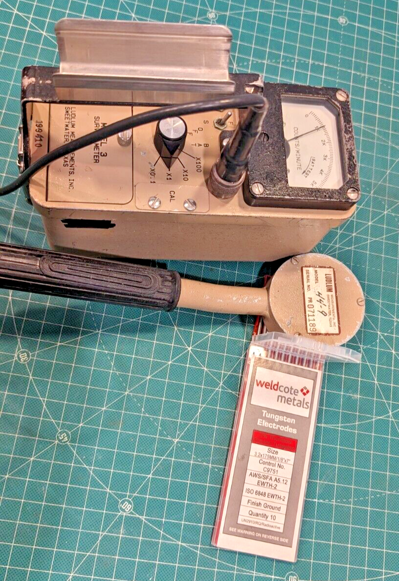 1x CLEAN Ludlum Model 3 Survey Meter CPM 44-9 Tested, Verified, and GUARANTEED