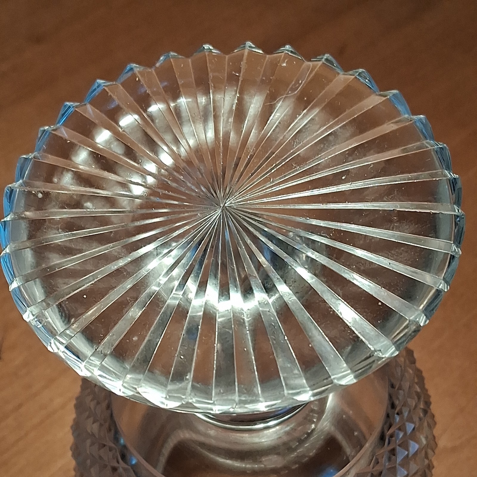 Antique ANGLO IRISH Crystal Georgian SWEETMEAT JAR