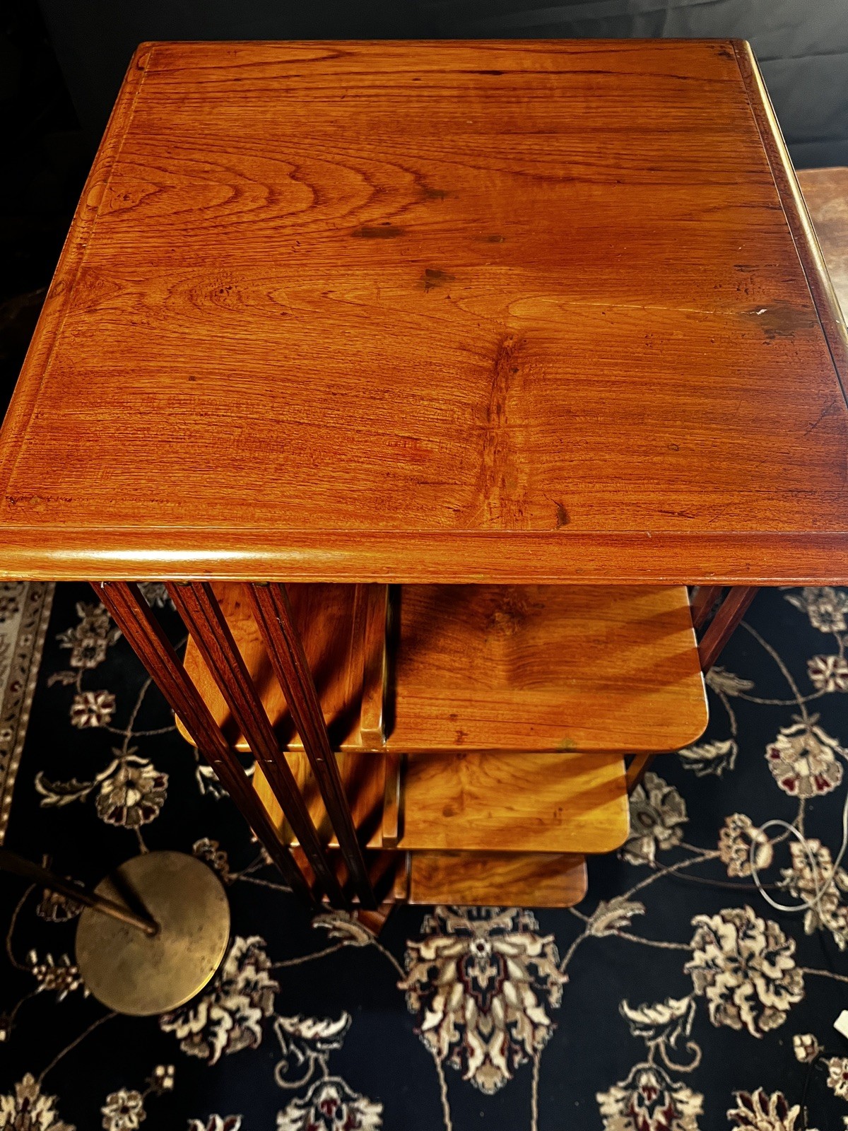 Antique Early 20th Century American Hard Maple Open Spindle Bookcase (1890-1920)