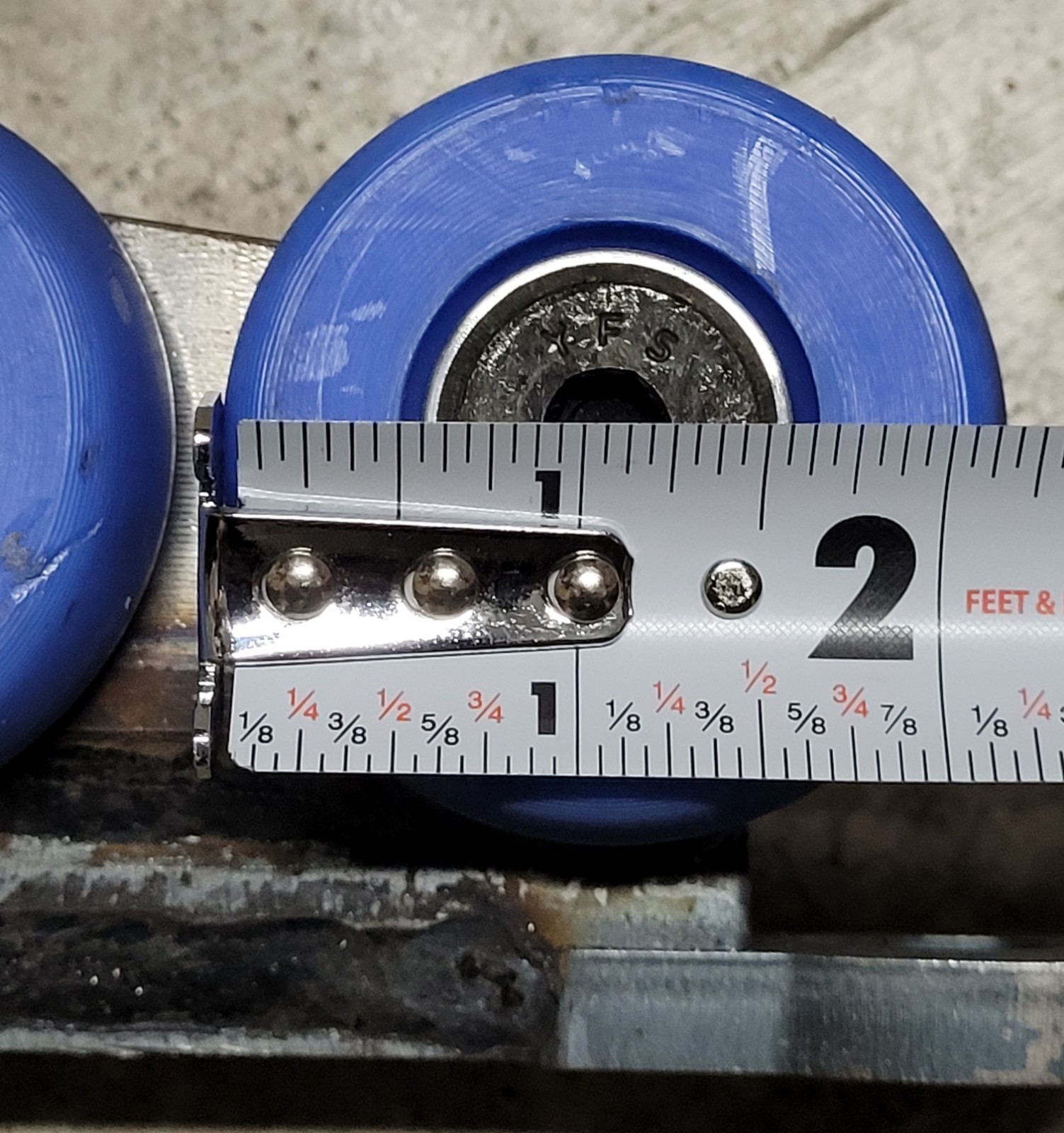 x2 Custom Made Dolly track skate wheels /Speed rail Linkable