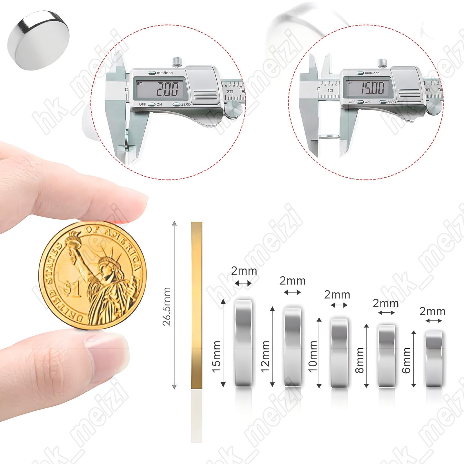 N35 Round Disc Magnets Mini/tiny/small/large Neodymium Rare Magne Various Sizes