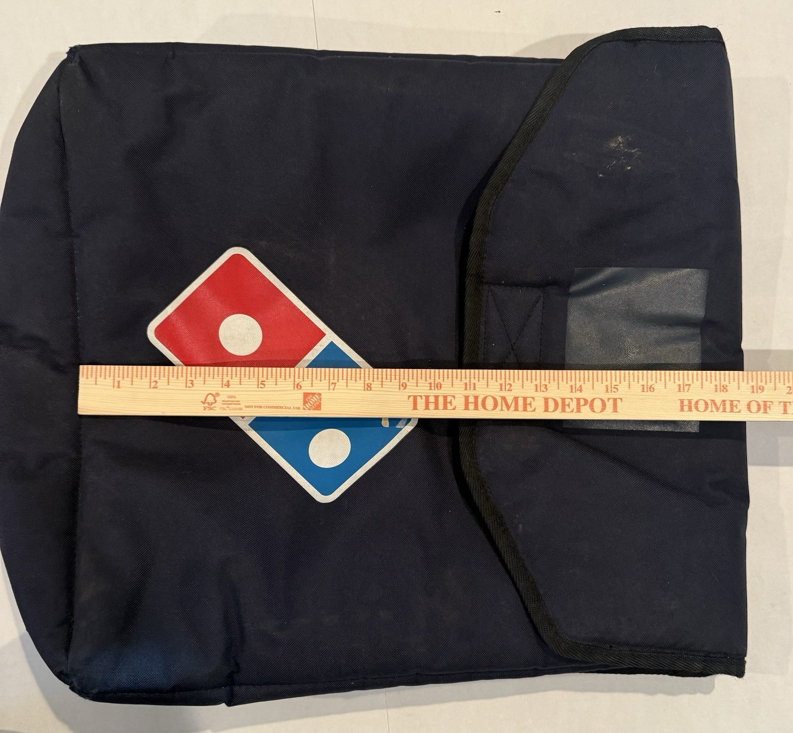 Domino's Pizza Food Delivery bag Insulated, Thermal, Original 18”x17”x 7” Blue