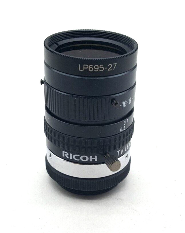 Ricoh FL-HC1212B-VG 1/2" 12mm F1.2 Manual Iris C-Mount Lens w/ Locking Screws