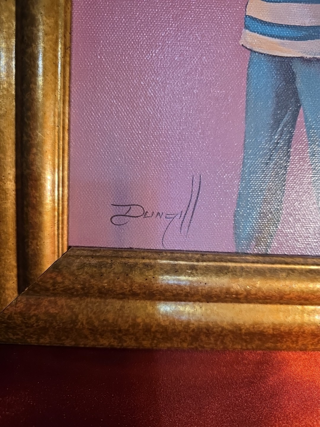 ELAINE DUNGILL Boy Playing Bugle GICLEE ON CANVAS PAINTING