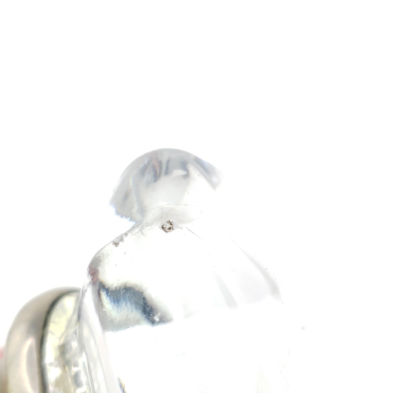 Antique Clear Glass Door Knob 8-Point Octagon Victorian Hardware Salvage Part