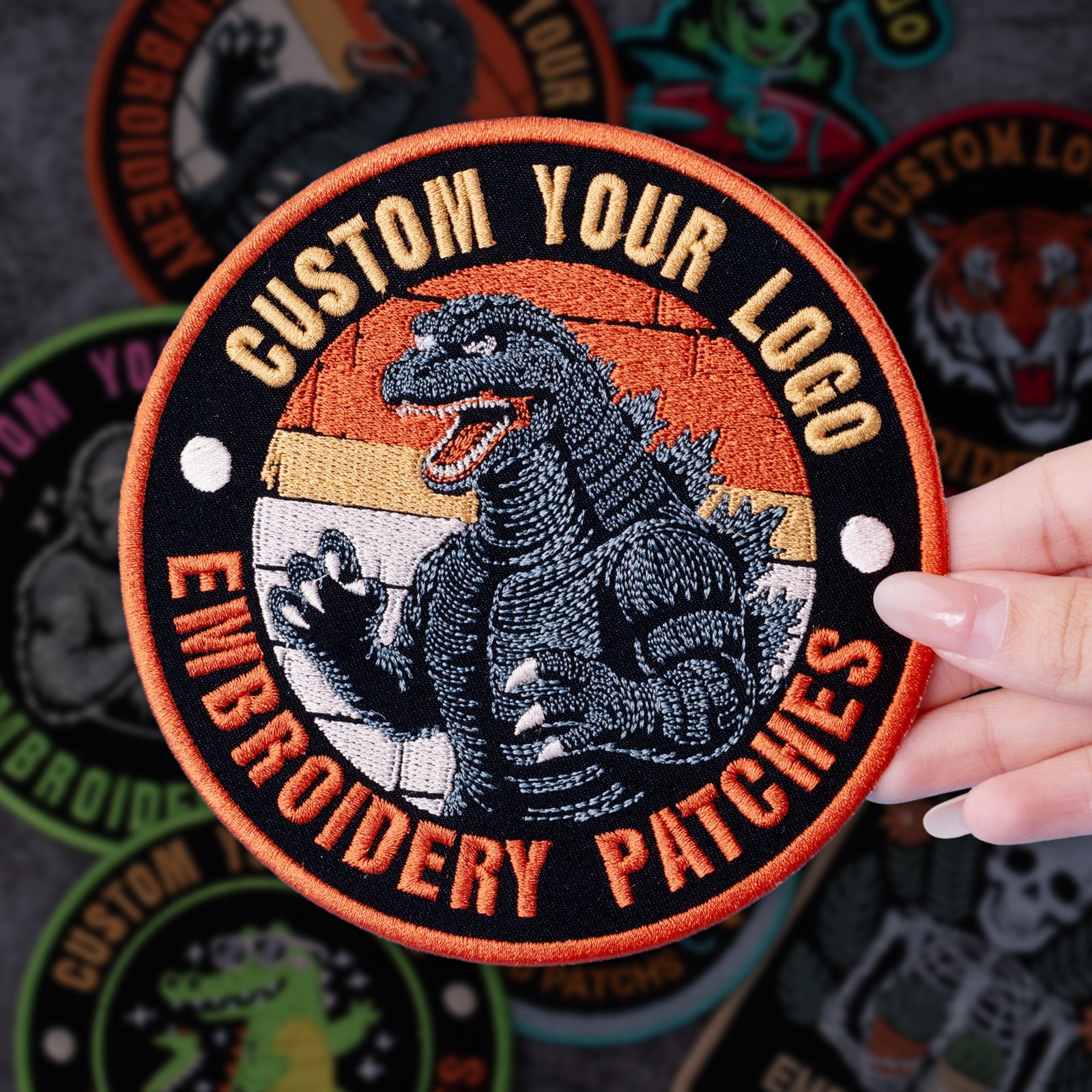 Custom Embroidered Logo Patch, Personalized Logo Patches, Logo Iron On Patch