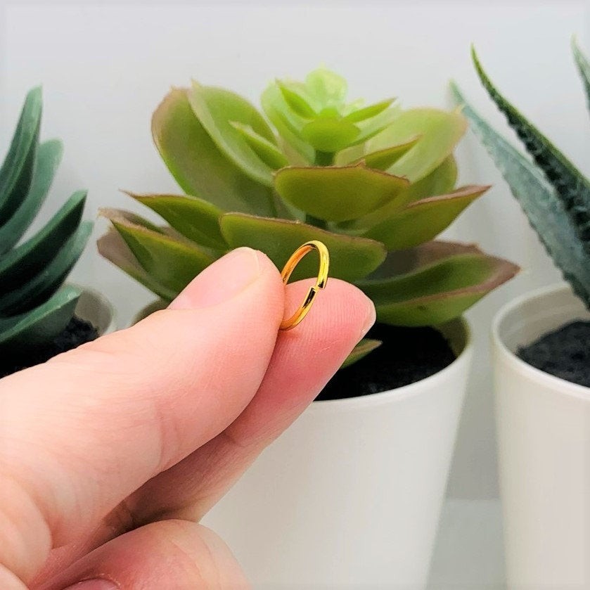 12mm, 17g, Gold Plated Open Jump Rings - US Seller