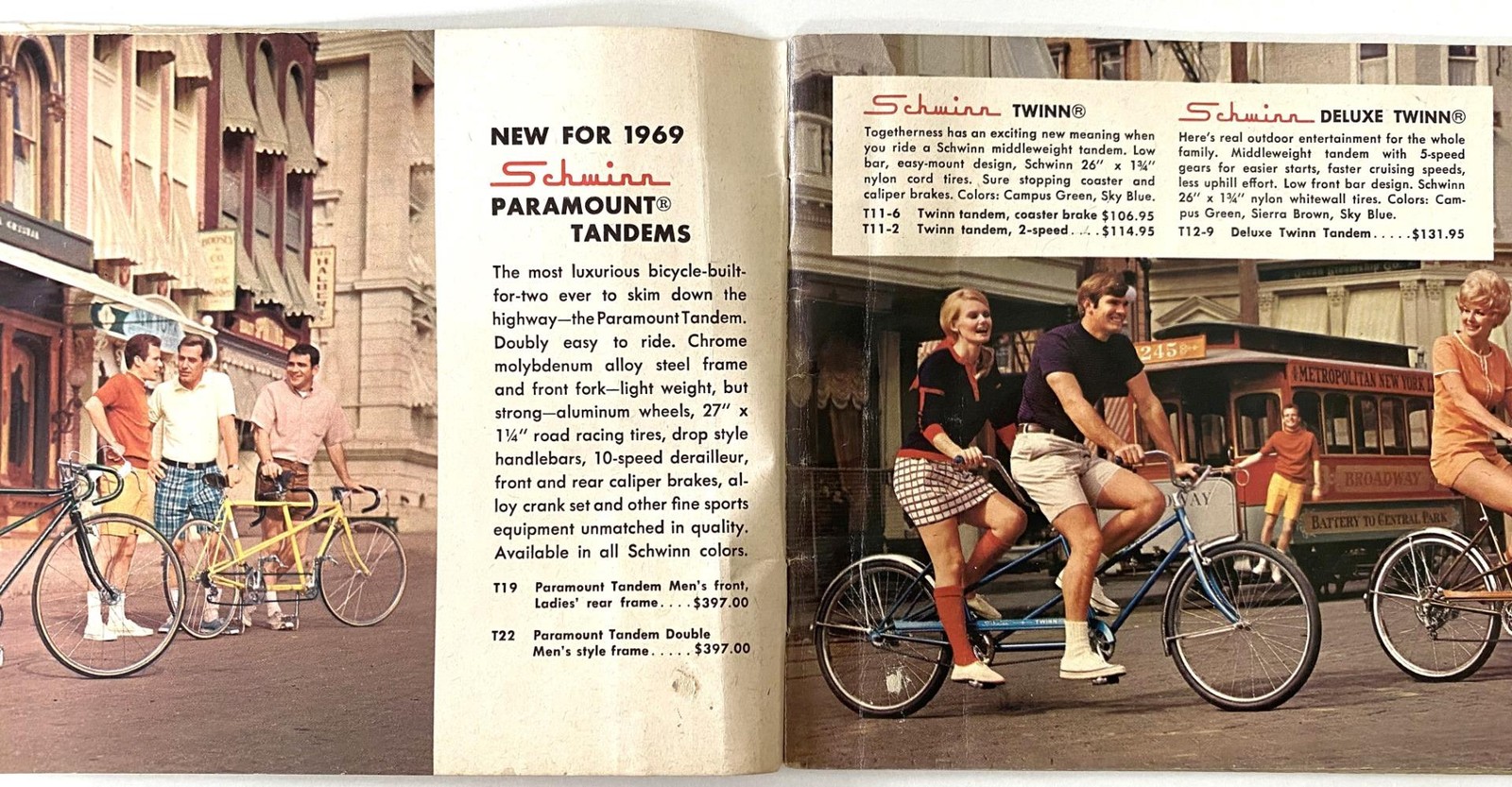 original 1969 Schwinn Bicycle CATALOG Paramount Sting-ray Cycle Truck Run-a-bout