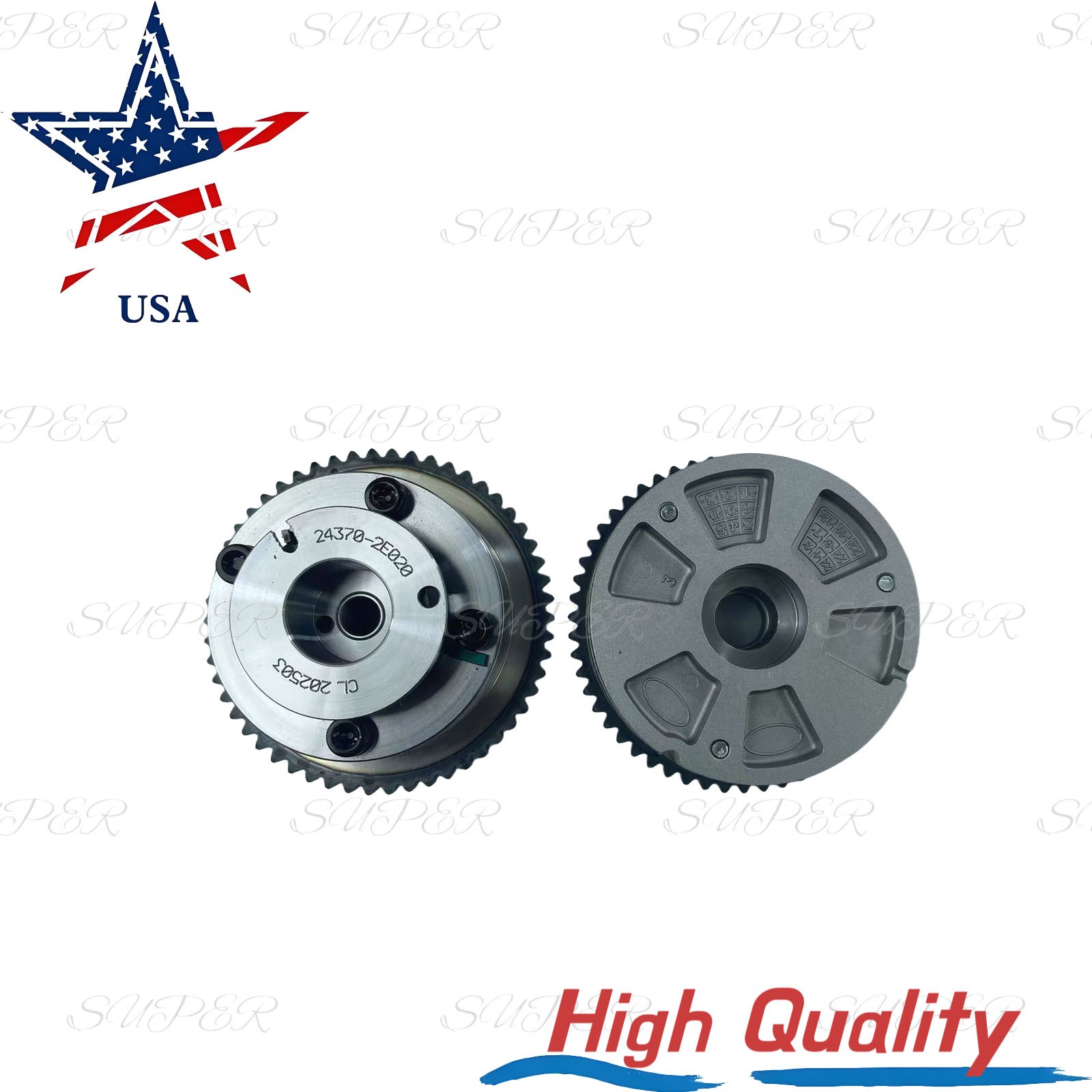 US STOCK 6PCS New Timing Chain Kit & VVT Gears for 2017-2020 Elantra Sedan 2.0L