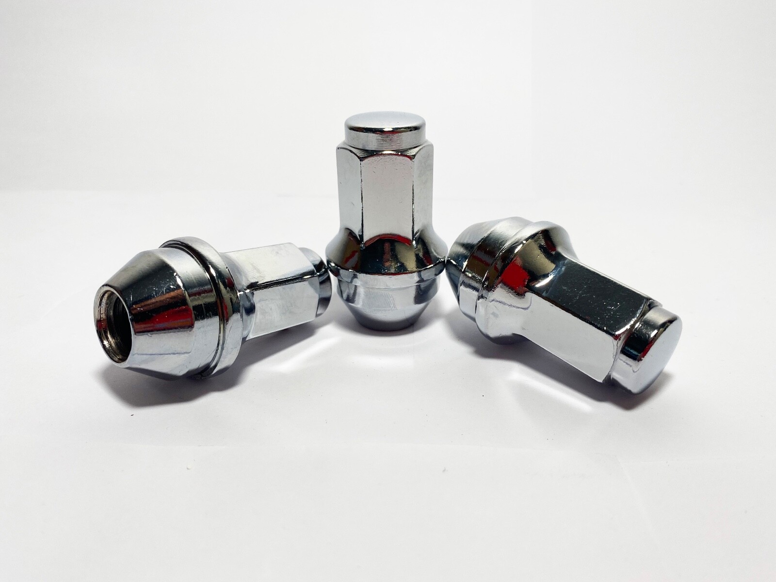 FIT FORD F-150 2015-2020 OEM REPLACEMNT SOLID LUG NUTS 14X1.5 THREAD CHROME 24PC