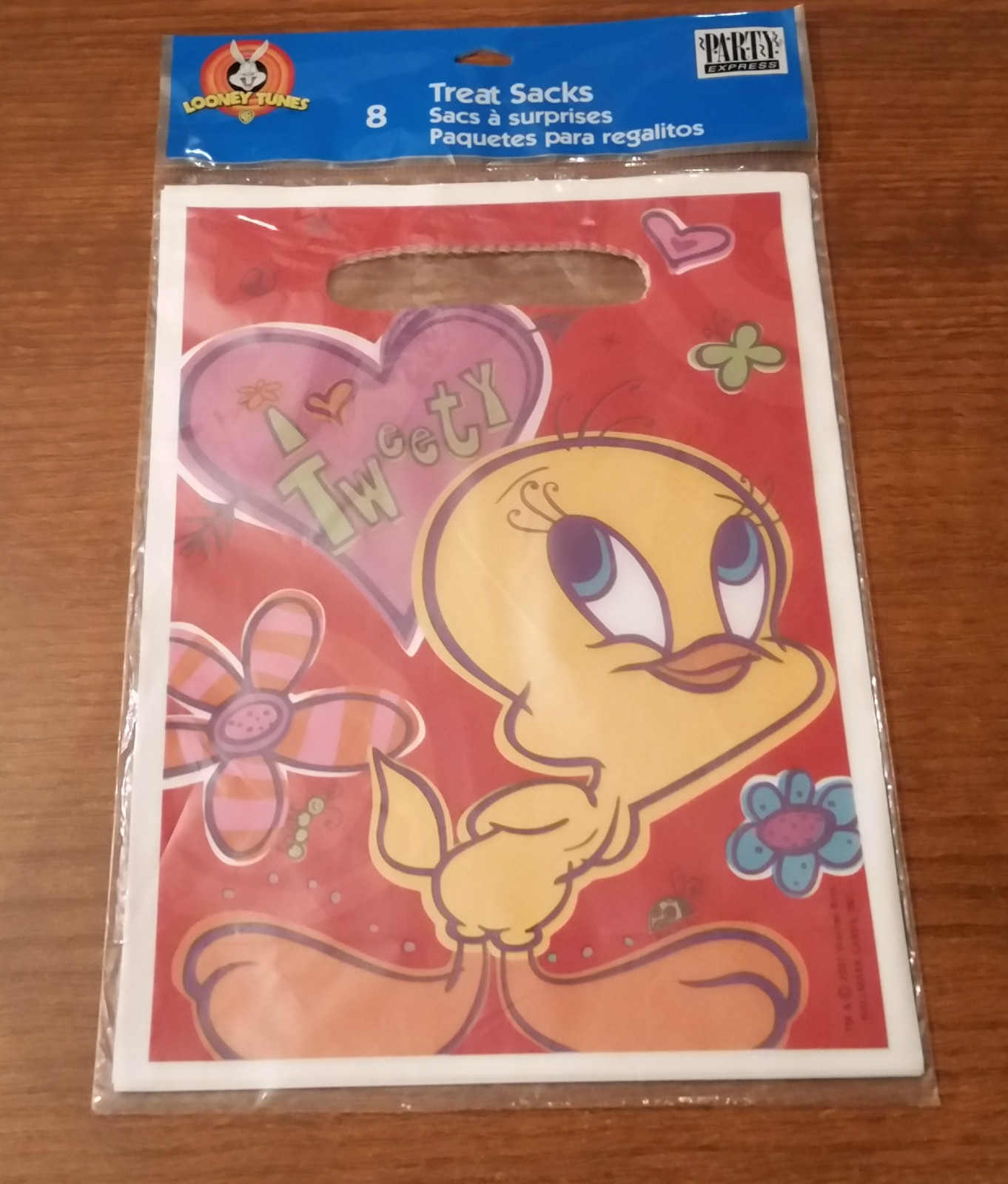 *NEW* Looney Tunes Tweety Bird - Loot Bags - Treat Party Sacks (8 Bags)