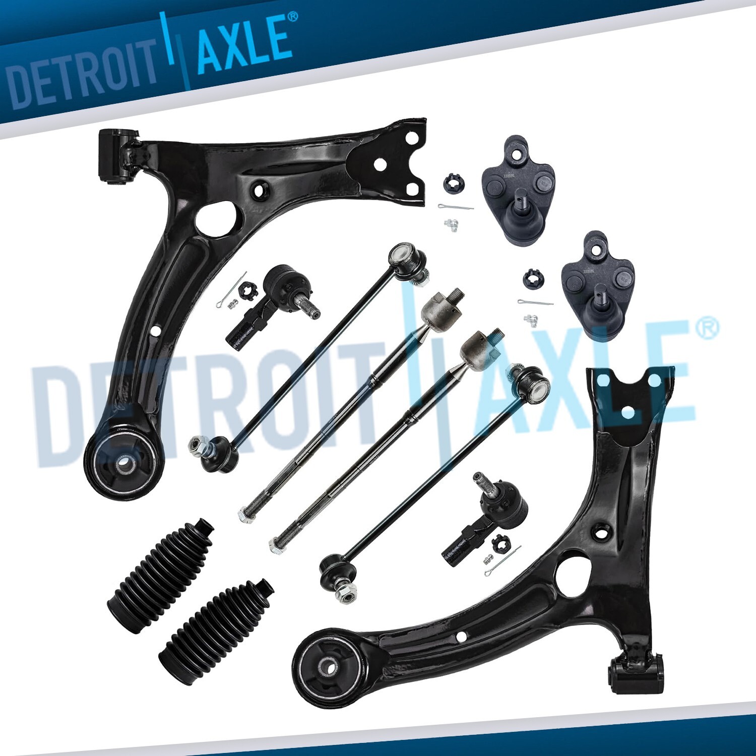 Front Lower Control Arm Tierod Sway Bar for 2003-2008 Pontiac Vibe Toyota Matrix