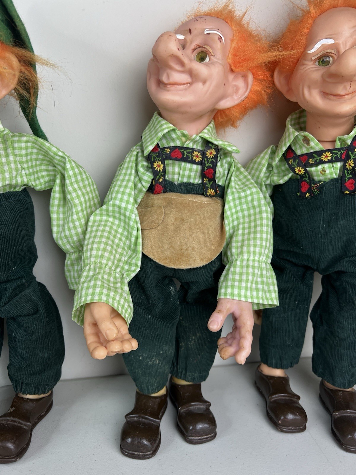 LOT OF 5 Vintage Dorf Dolls F. Katzenberger W. Frank Moveable Wire Handmade 16"