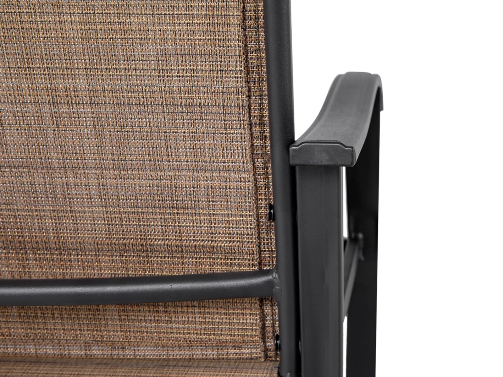 SET OF 2 Nuu Garden Outdoor Dining Chairs Textilene Fabric with Armrests Patio