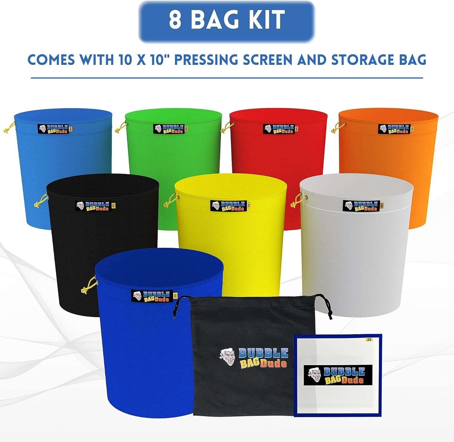 BUBBLEBAGDUDE Bubble Machine 5 Gallon with 8 Bag Kit Bubble Hash Bags Extractor